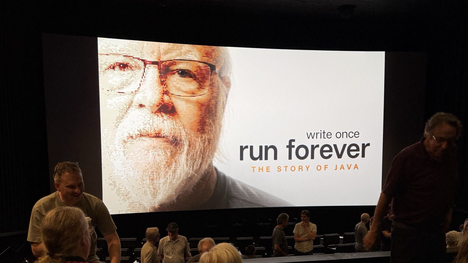 Audience at the premiere of Run Forever: The Story of Java