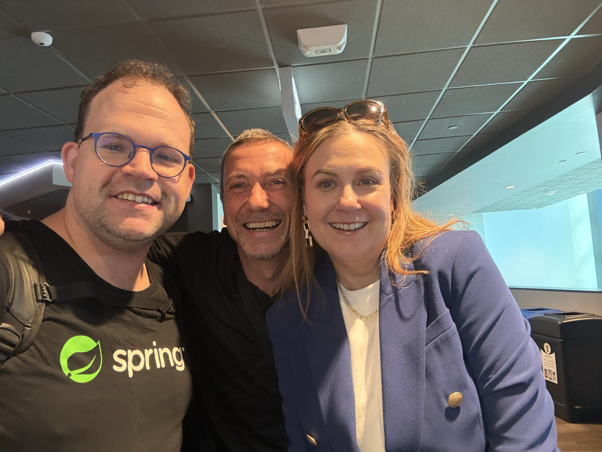 Josh Long, Vinicius Senger, and Heather VanCura at the documentary premiere